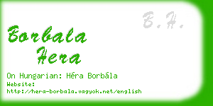 borbala hera business card