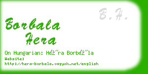 borbala hera business card